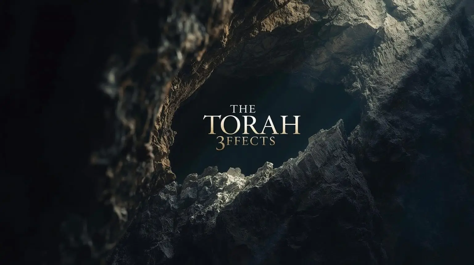 logothe torah 3ffects, coming out from darkness in the mountain wall (5)
